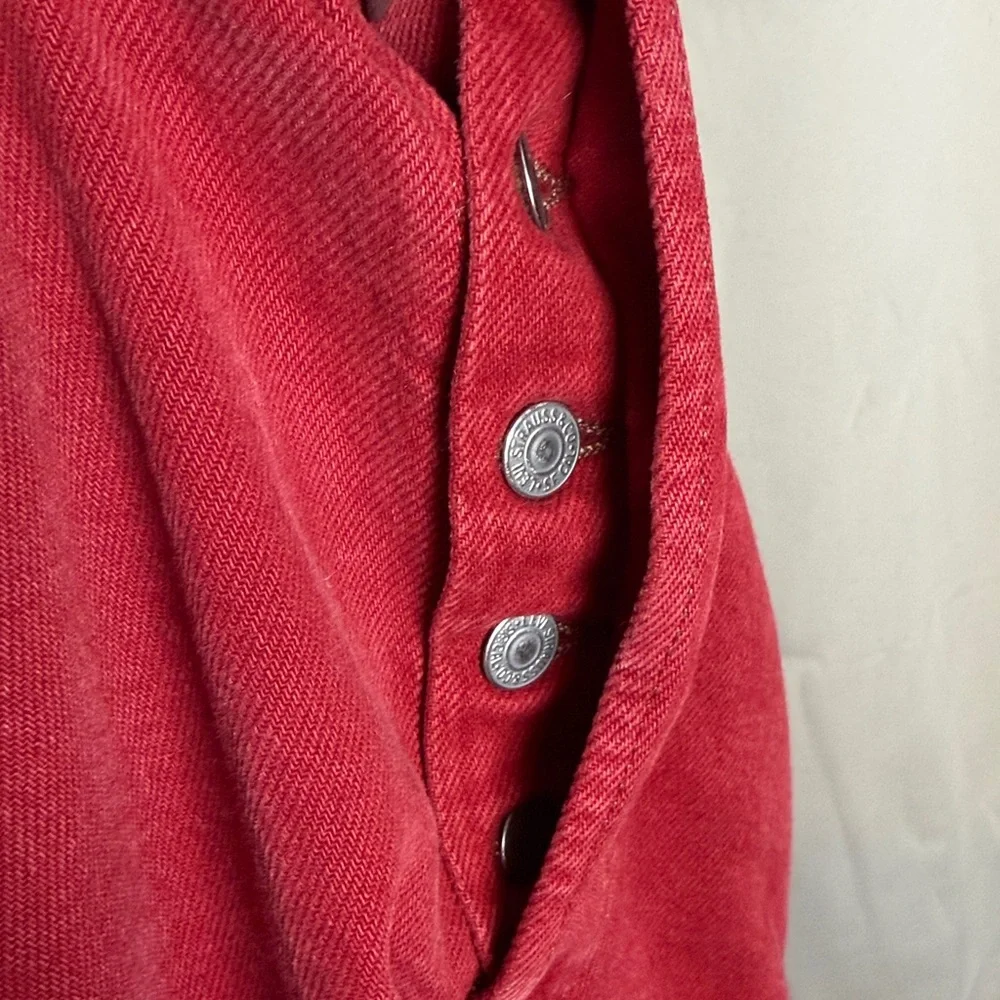 LEVI’S 501 VINTAGE 1996 MADE IN USA Rare Red Button Fly Denim Jeans SIZE 38 / 32
